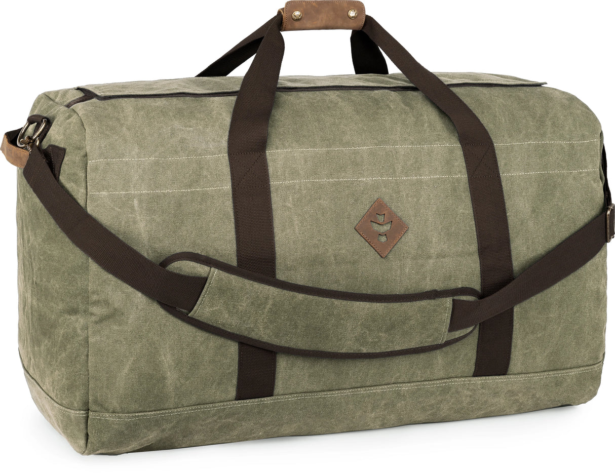 Revelry Supply The Continental Large Odor Absorbing Duffel, Sage Canvas