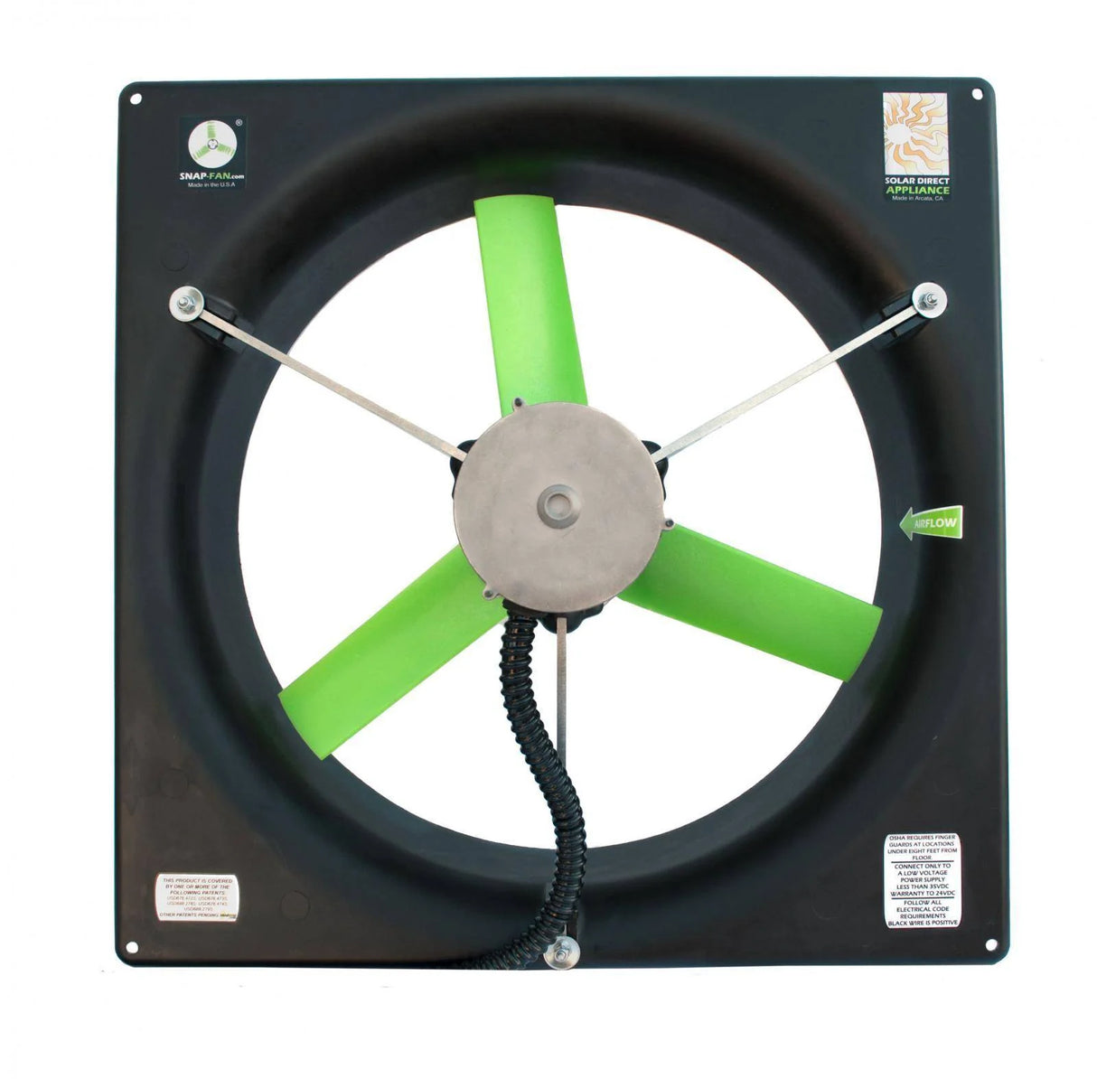 20" DC Snap Fan, Brushless Motor (HLE High Power)