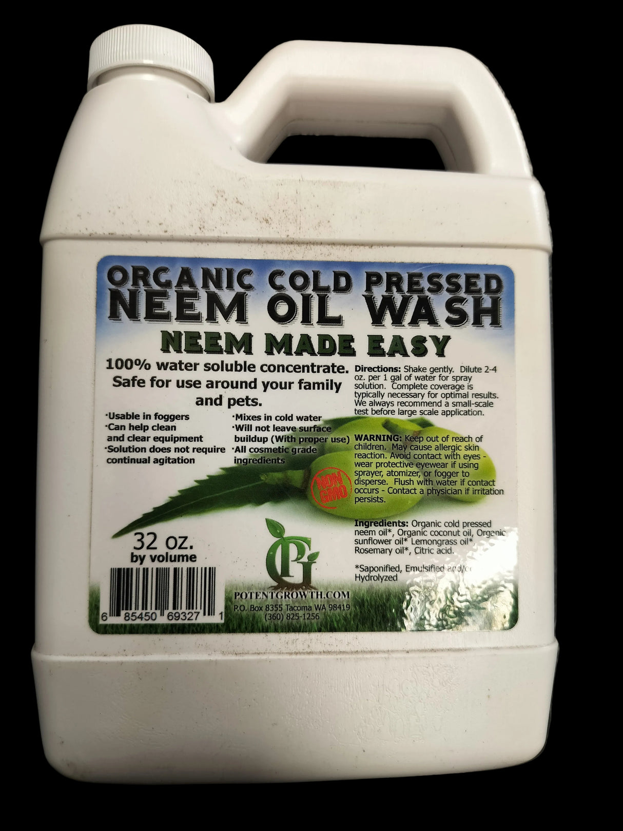 Potent Growth Organic Neem Wash Concentrate - 1 Quart