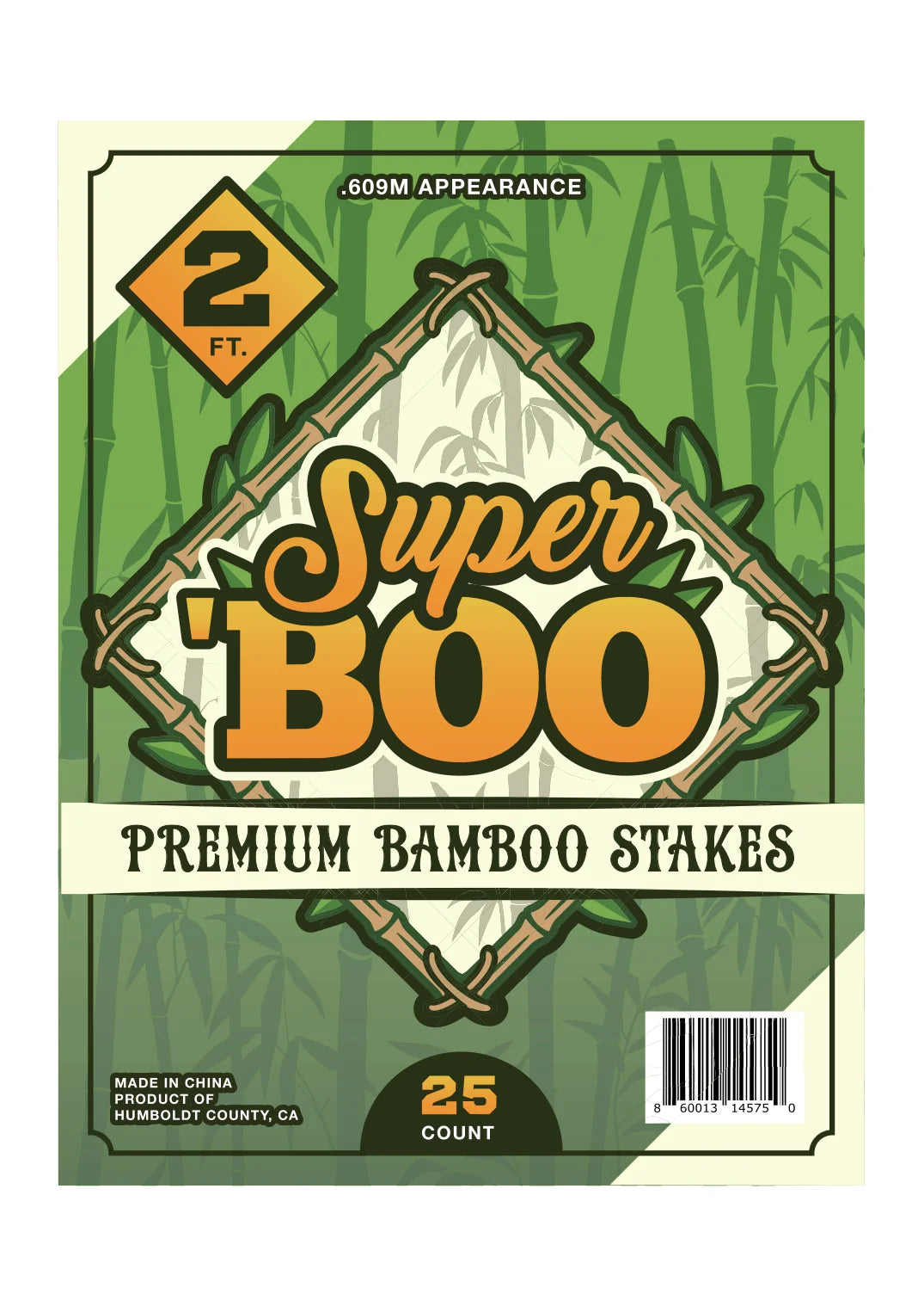 Super Boo 2' Bamboo 5/16" - 25pk