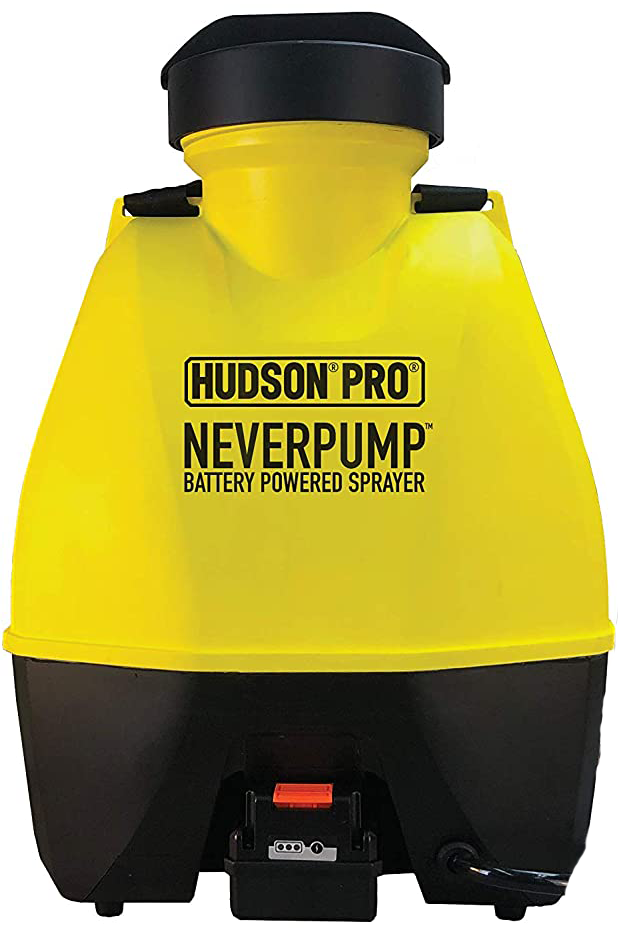 Hudson Battery Operated 4 Gallon Back Pack Sprayer (Neverpump) - New Style