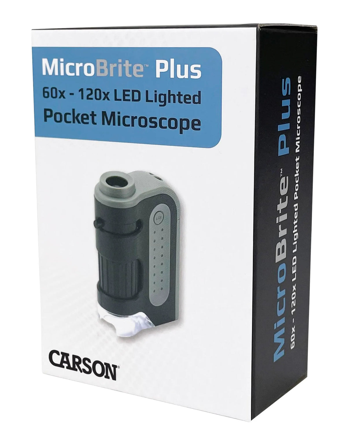 Carson MicroBrite Plus, 60x-120x LED Lighted Pocket Microscope (MM-300)