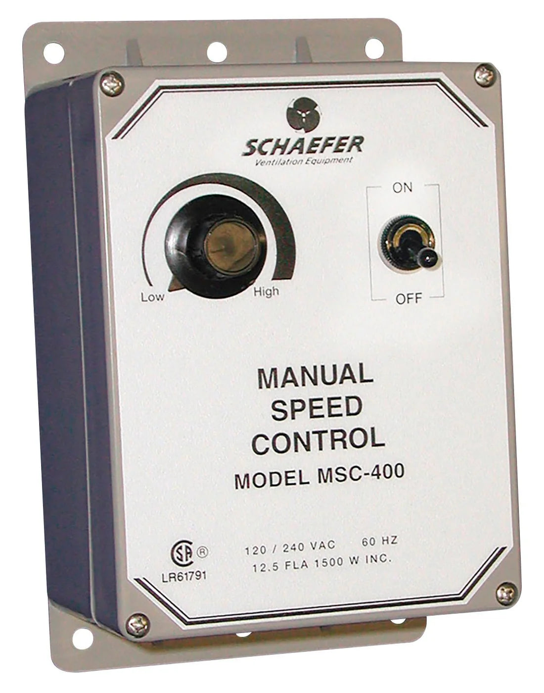 Schaefer MSC-400 Manual Variable Fan Speed Controller (120v/240v)