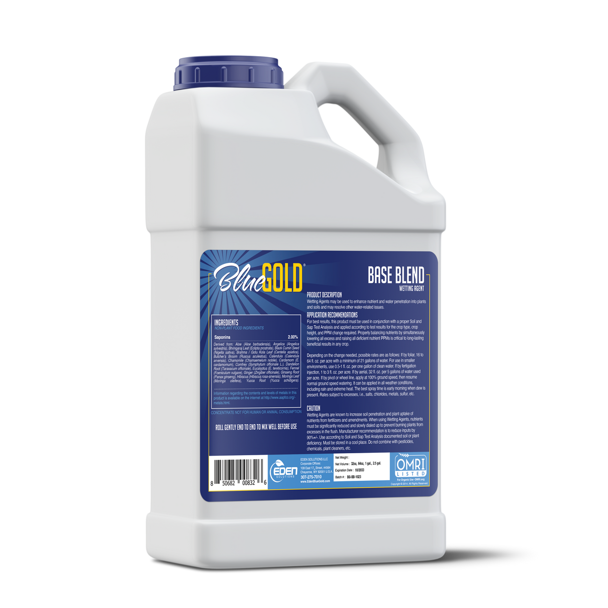 Eden Blue Gold Base Blend - 1 gallon