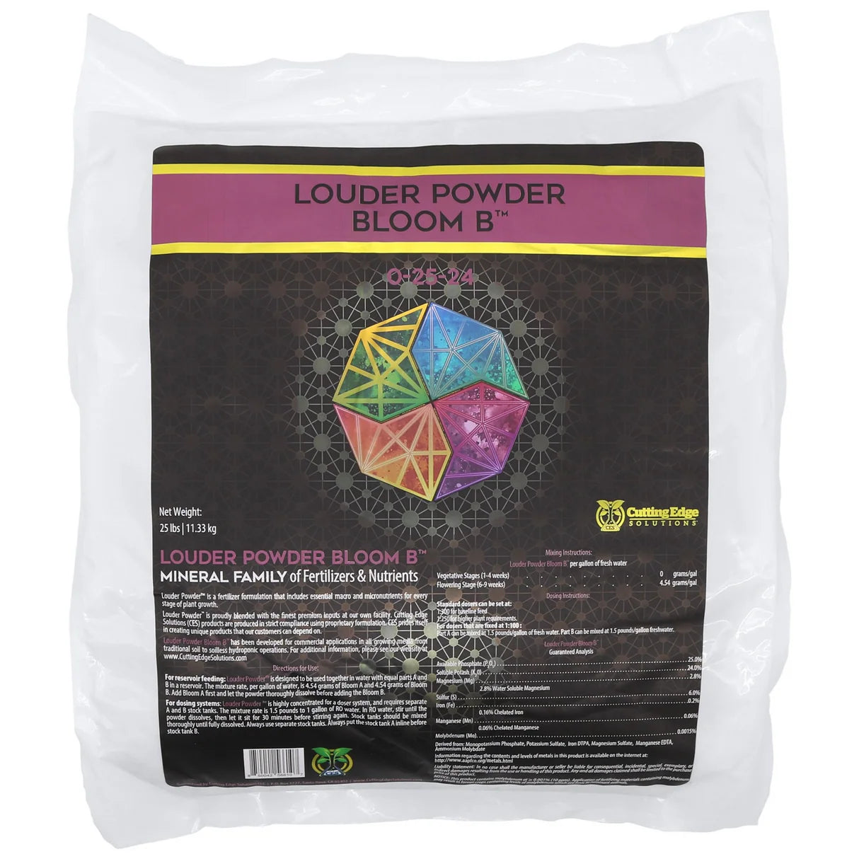 Cutting Edge Solutions Louder Powder Bloom B (0-25-24) - 25 lbs
