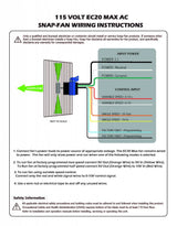 20" AC HAF Snap Fan Horizontal Air Flow, Brushless Motor, Variable Speed