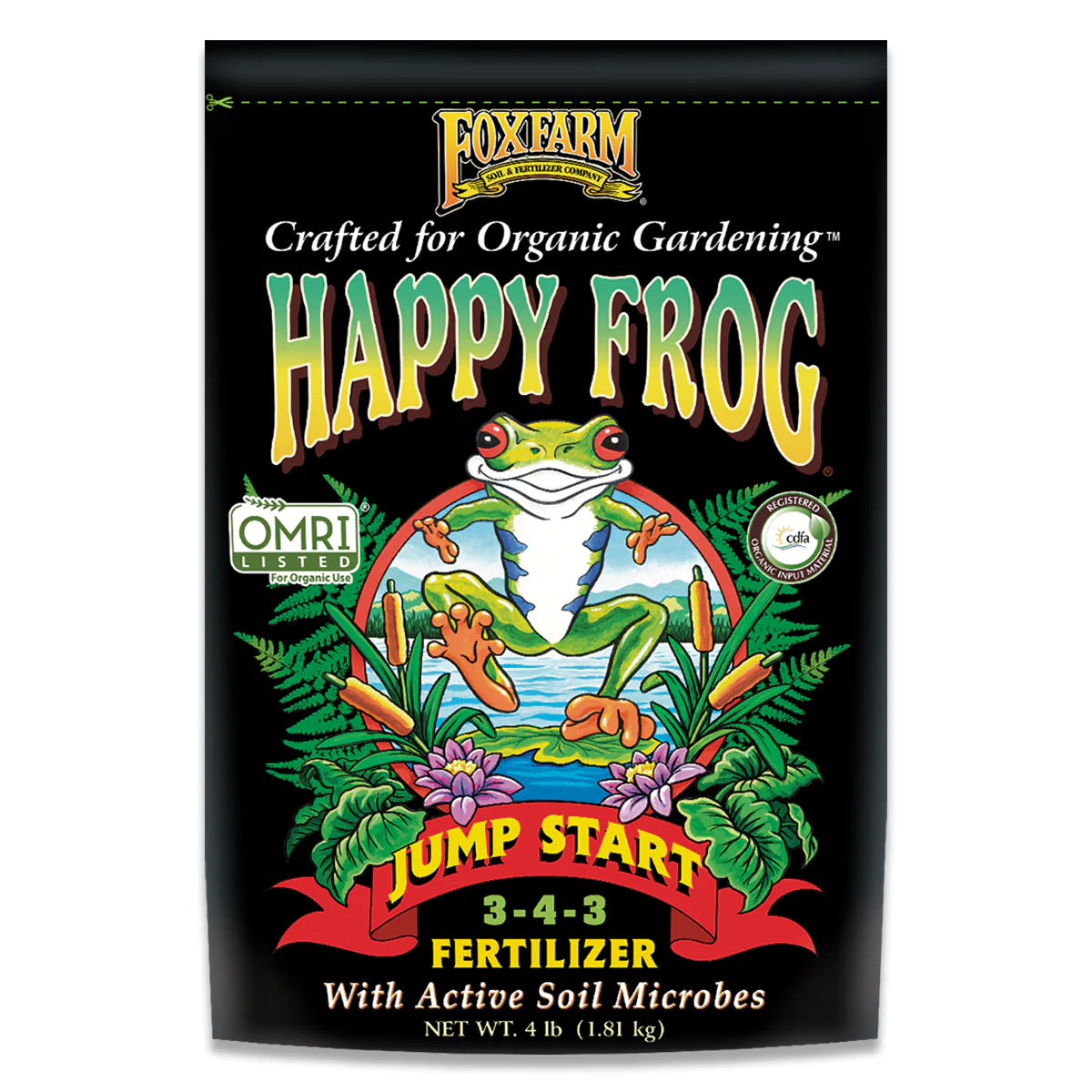 Happy Frog Jump Start Dry Fertilizer 3-4-3, 4 lbs.