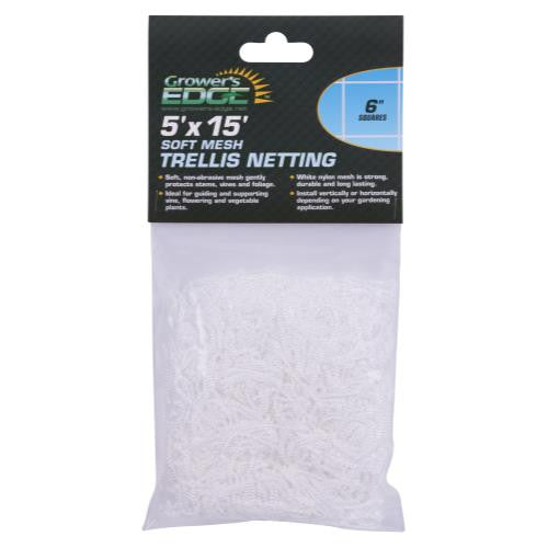 Grower's Edge Nylon Mesh Trellis Netting 5' x 15'