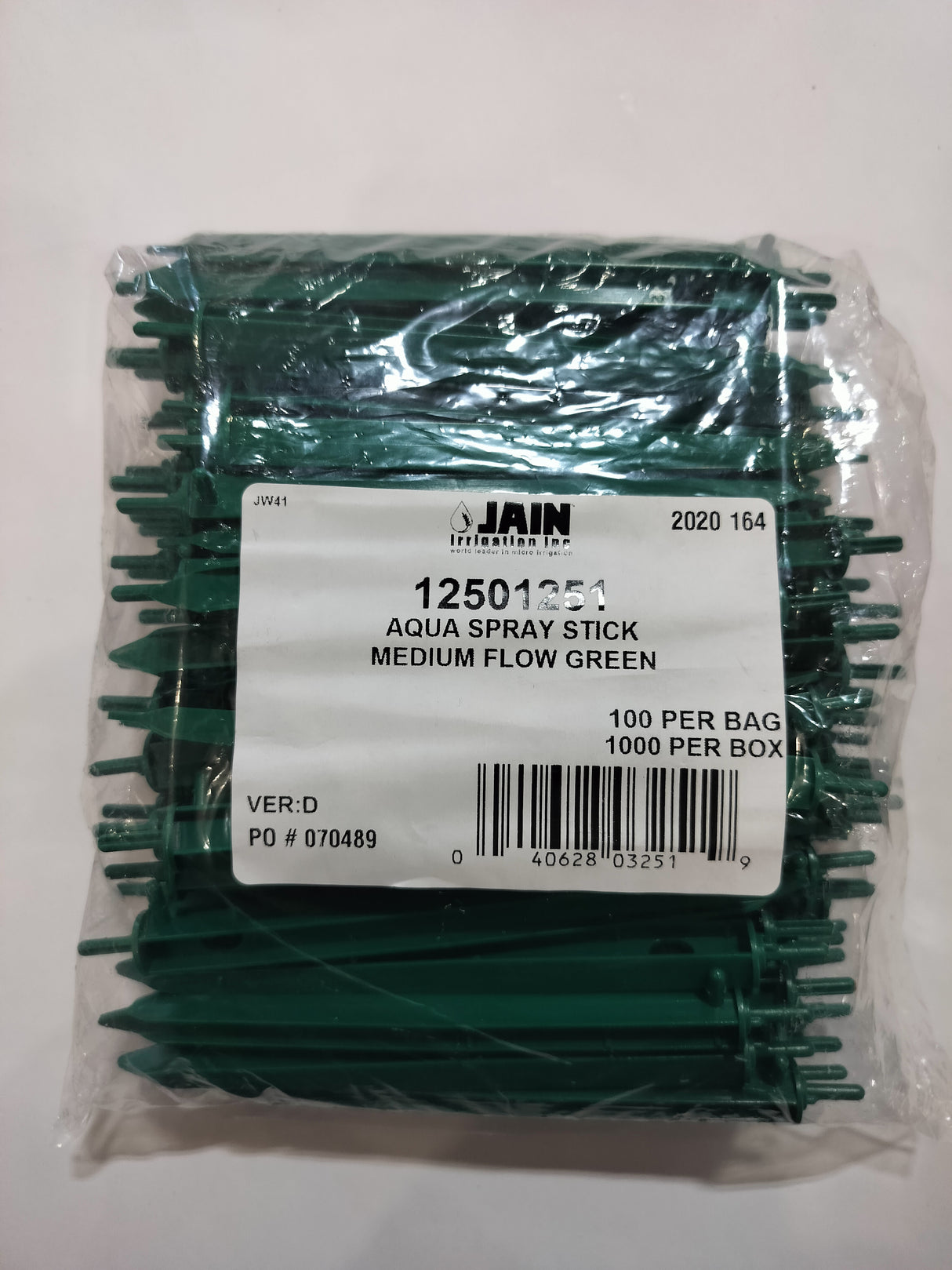 Aqua Spray Green Stick Emitter 160 degree 1/8" - 100 Pack