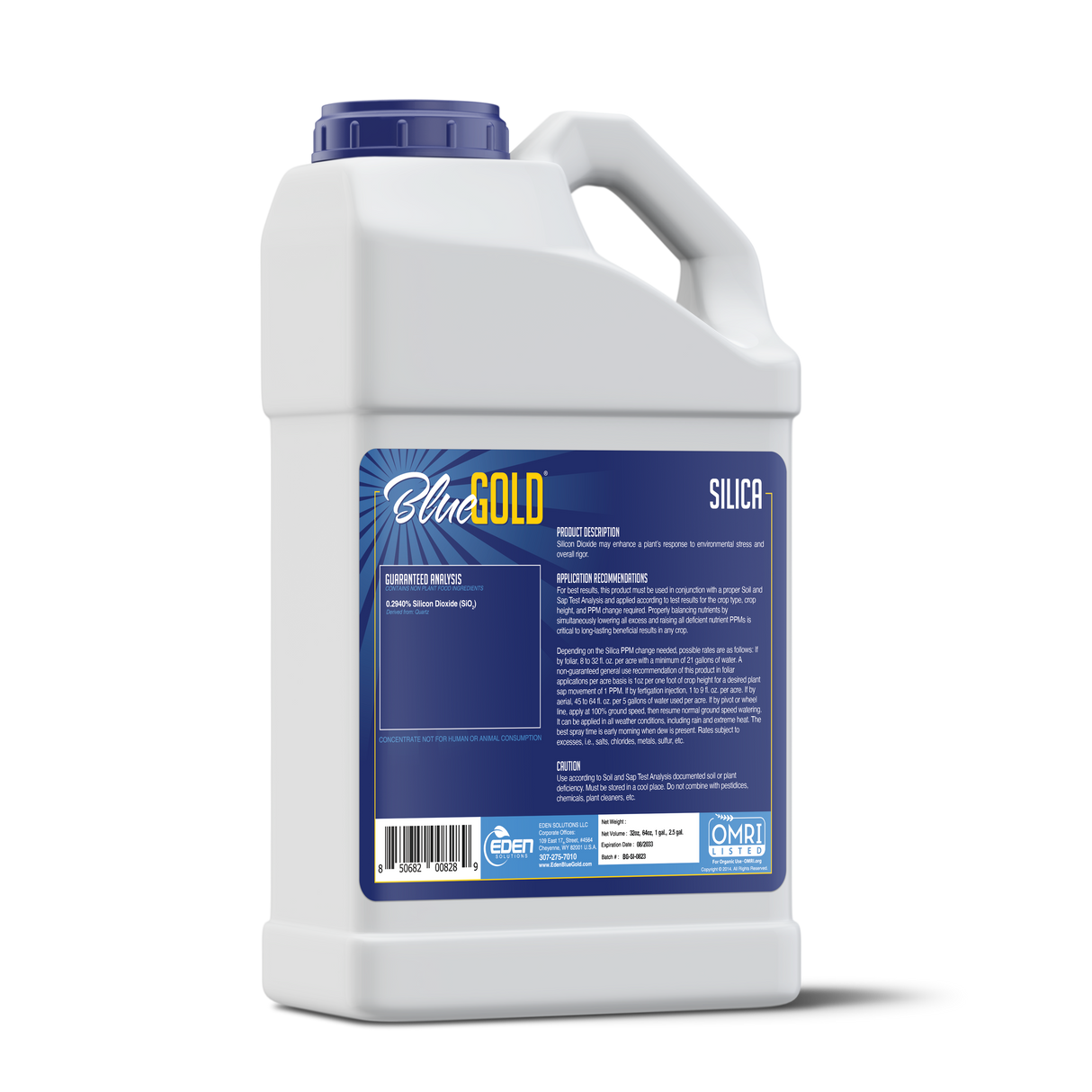 Eden Blue Gold Silica - 1 gallon, OMRI Listed