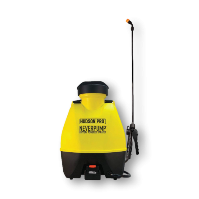 Hudson Battery Operated 4 Gallon Back Pack Sprayer (Neverpump) - New Style