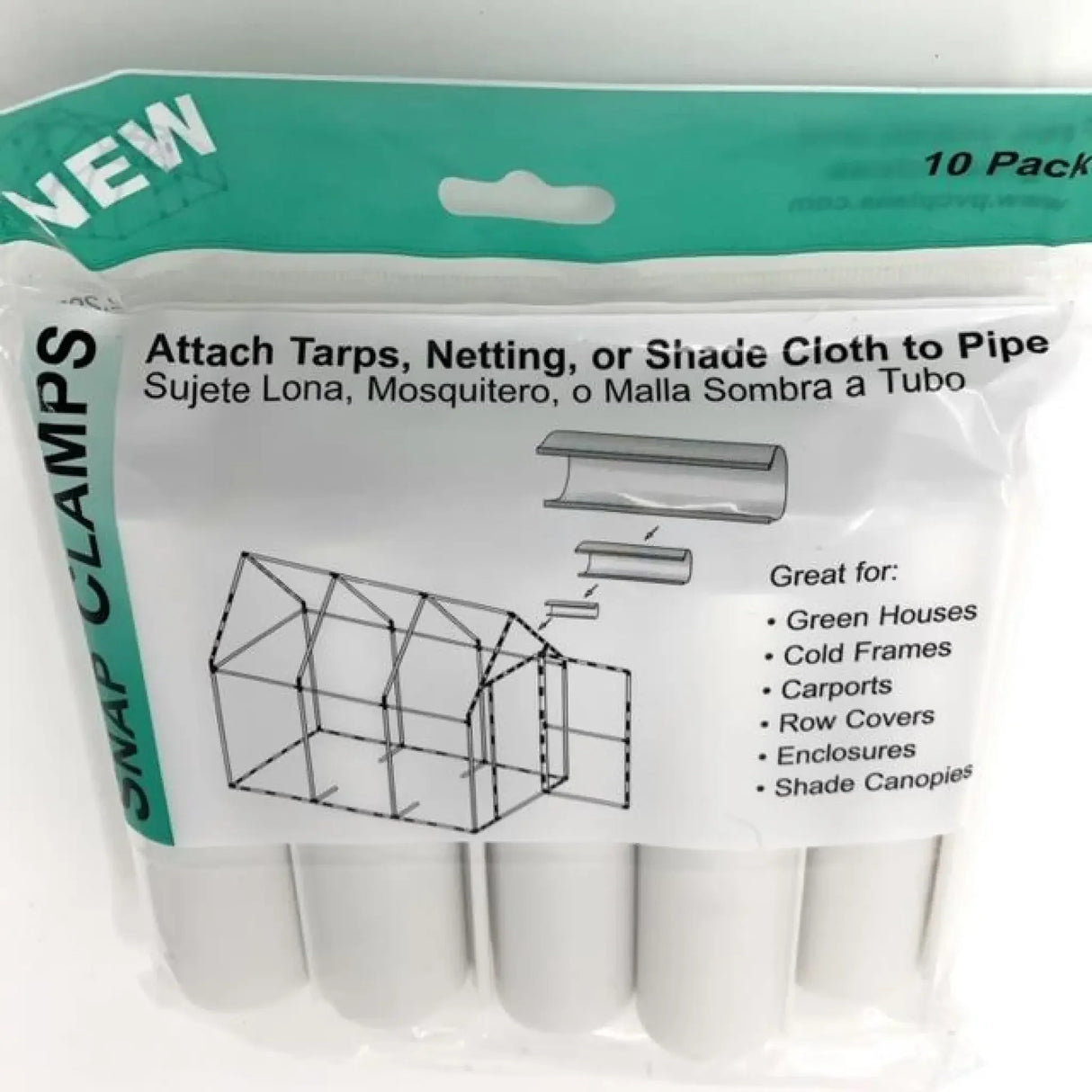 PVC Snap Clamp 1&1/2" Diameter 4" Long (10 PACK)