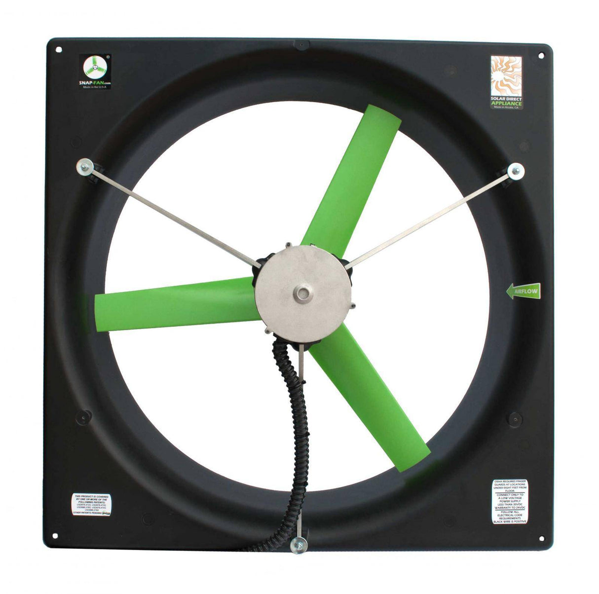 24" DC Snap Fan, Brushless Motor