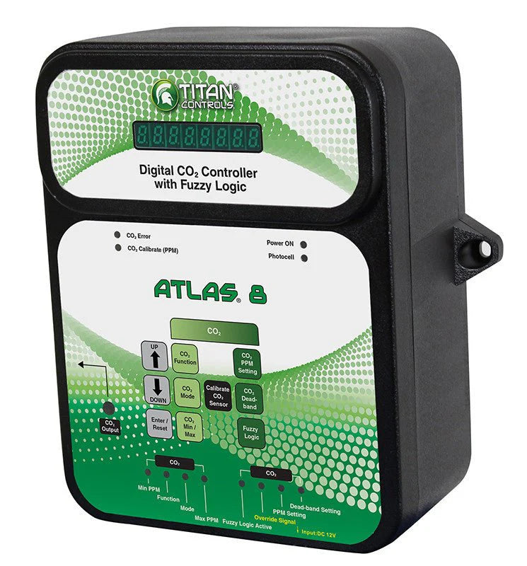 Titan Atlas 8 Digital CO2 Controller w/ Fuzzy Logic – Growmance Hydro Store